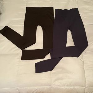 Never been worn.  2 pairs ribbed leggings.